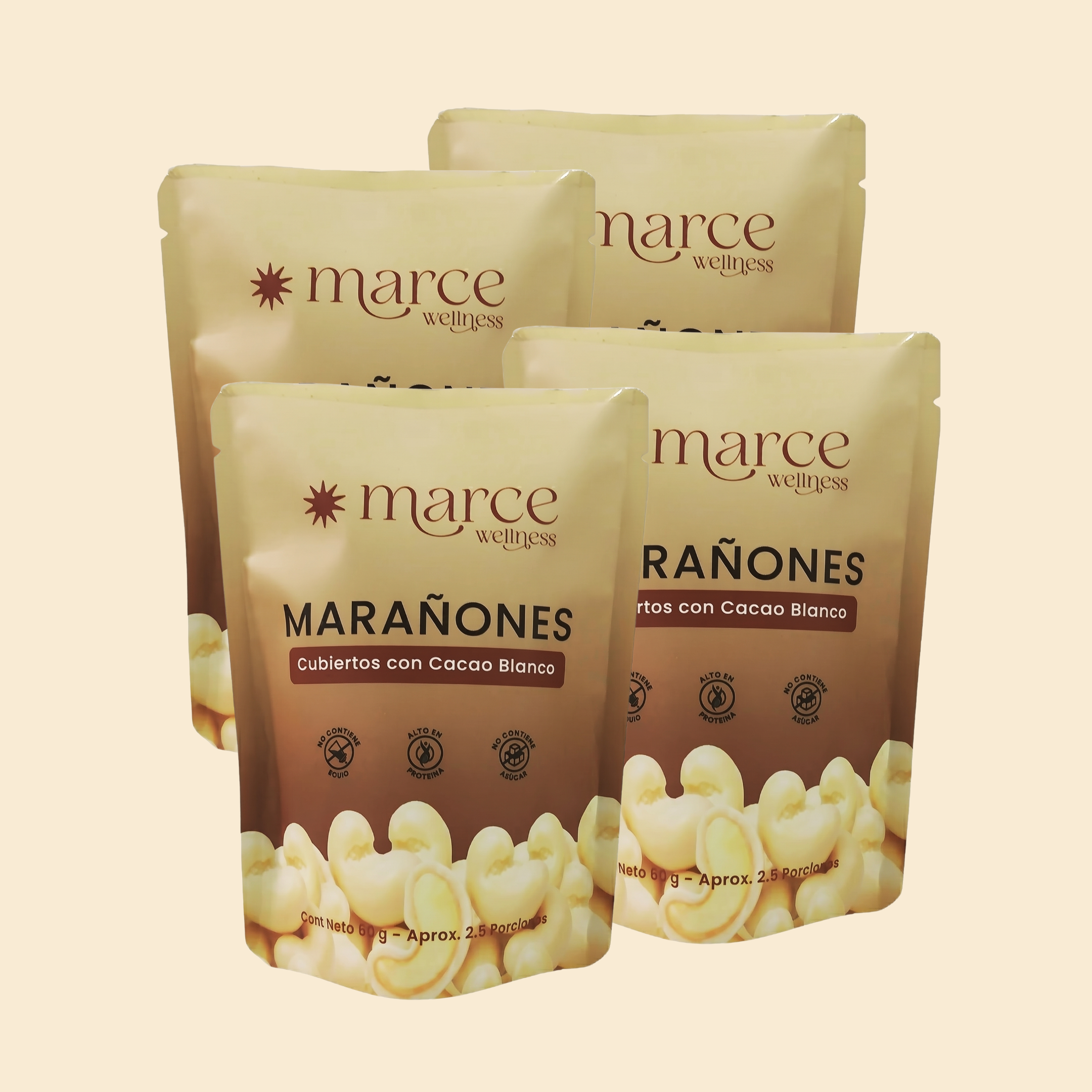 Marañones Chocolate Blanco Pack x4