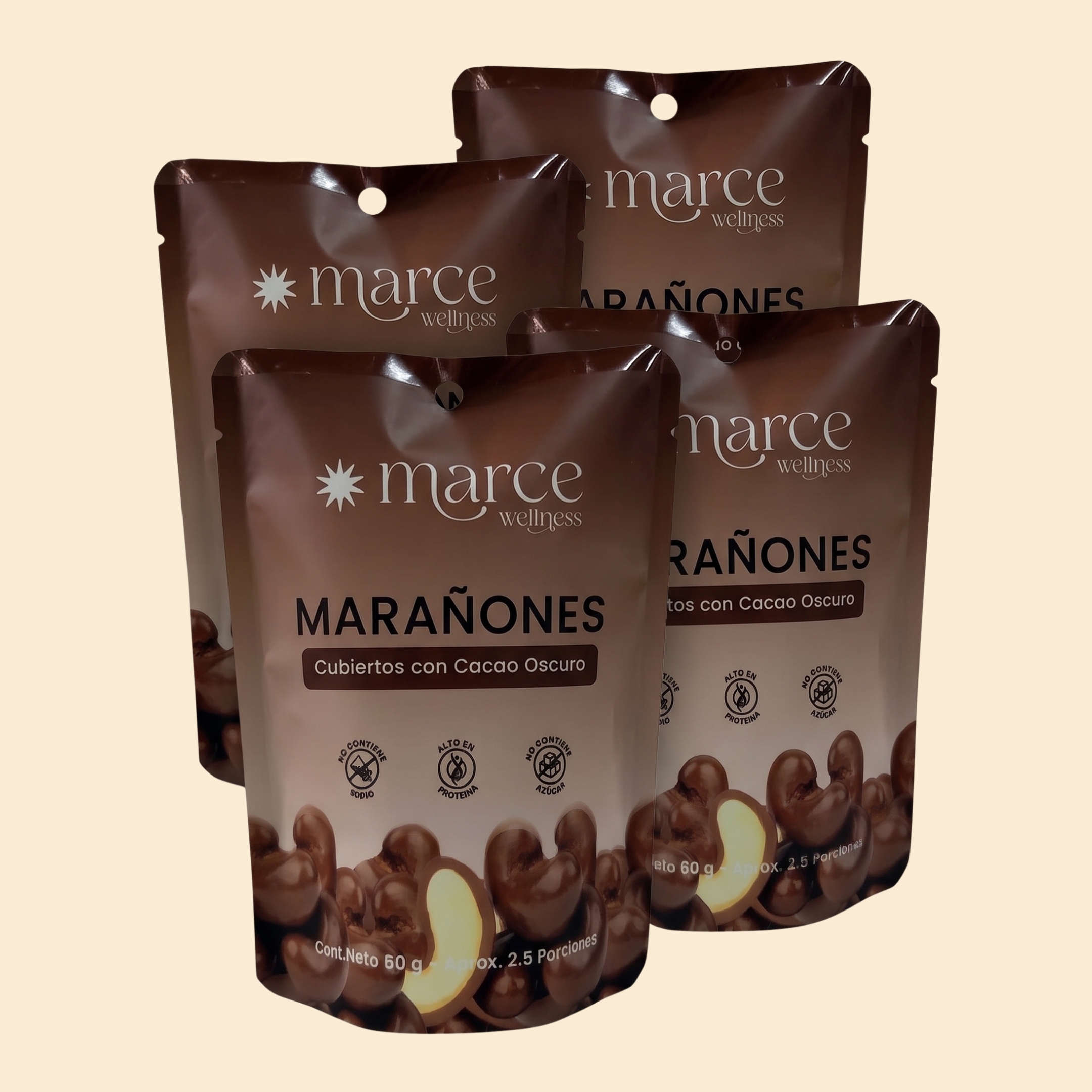 Marañones Chocolate Oscuro Pack x4