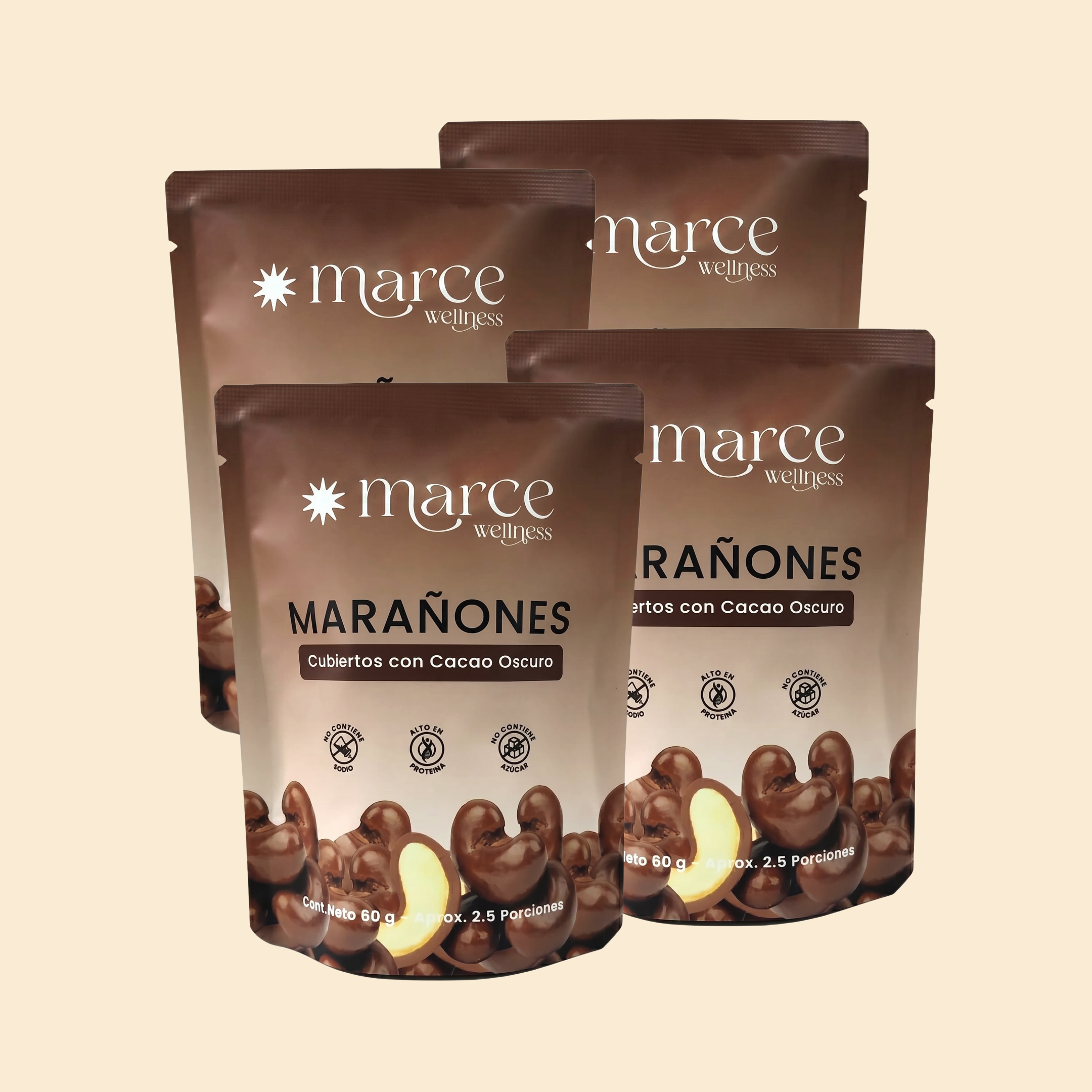 Marañones Chocolate Oscuro Pack x4