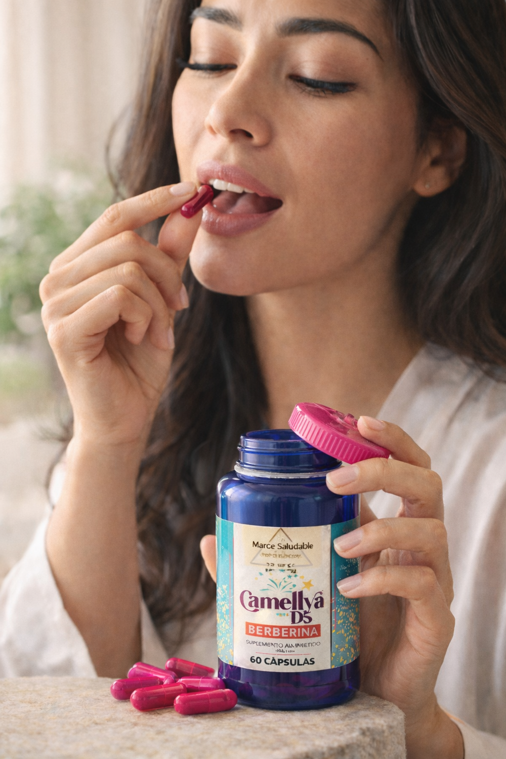 Camellya D5 –  oxidador de grasa natural baja medidas y grasa localizada , cuida parte ósea y muscular y concentración (no altera sistema nervioso )