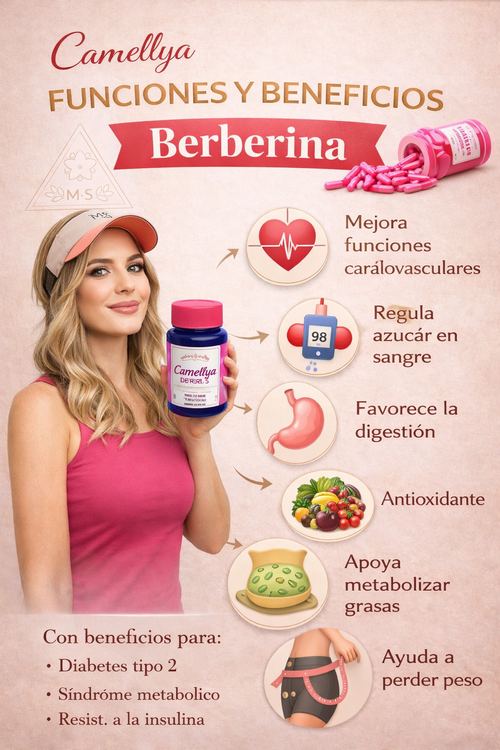 Camellya D5 –  oxidador de grasa natural baja medidas y grasa localizada , cuida parte ósea y muscular y concentración (no altera sistema nervioso )